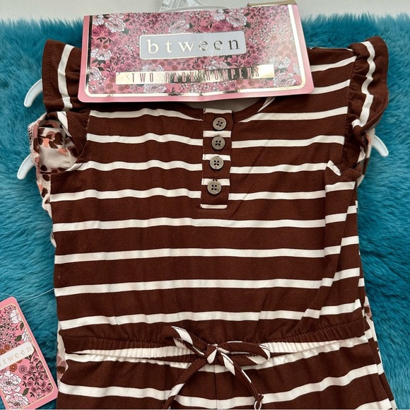 Btween Two Pack Rompers Size 2T Toddler Girl - Picture 8 of 11